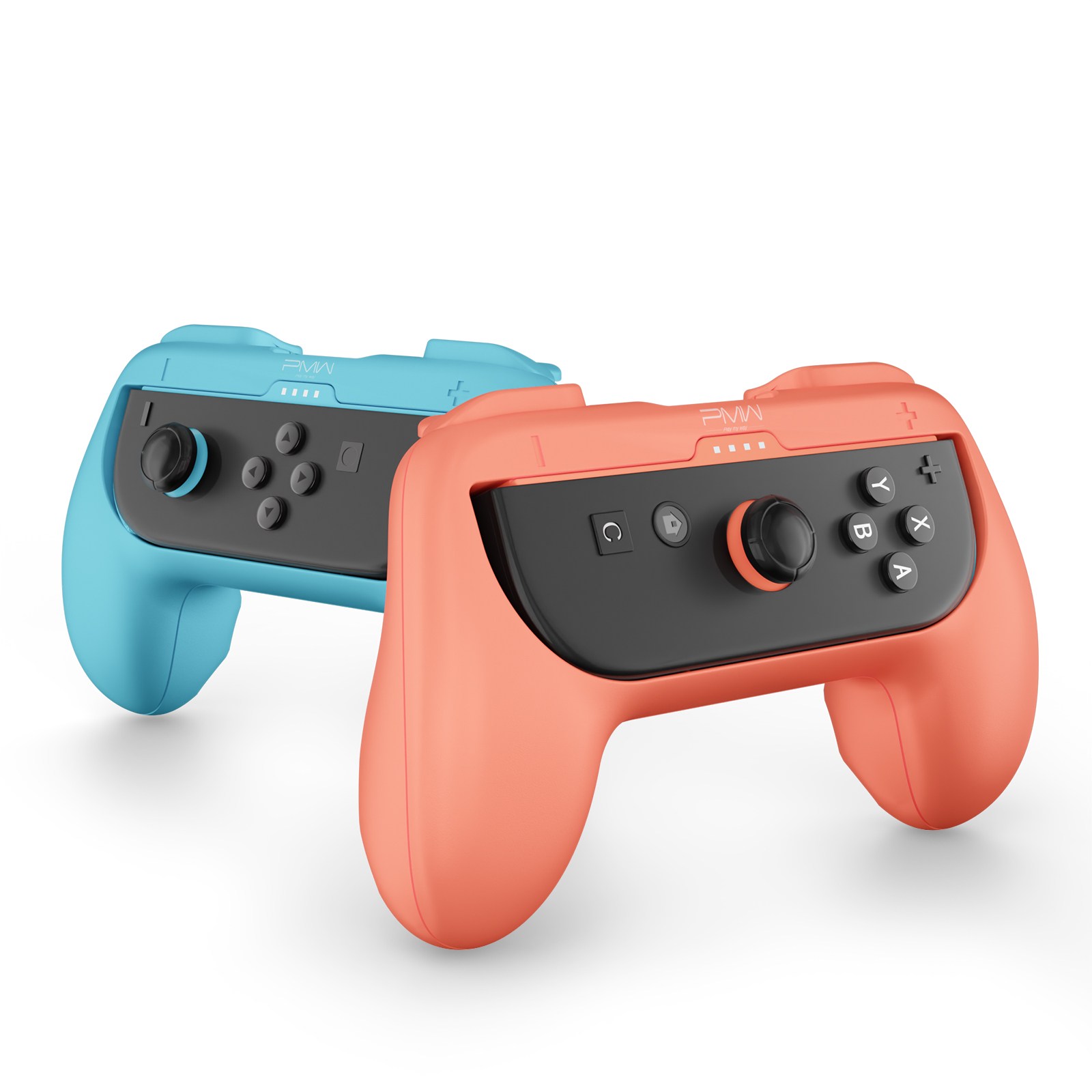 이이네 닌텐도 스위치 조이콘 그립 스위치 1세대·2세대 호환 컨트롤러 그립 닌텐도 스위치 조이콘 그립 조이콘2 그립 플레이 그립 세트 닌텐도 스위치&닌텐도 스위치2 호환, 1세트, 오렌지&블루, L1144 18,000원