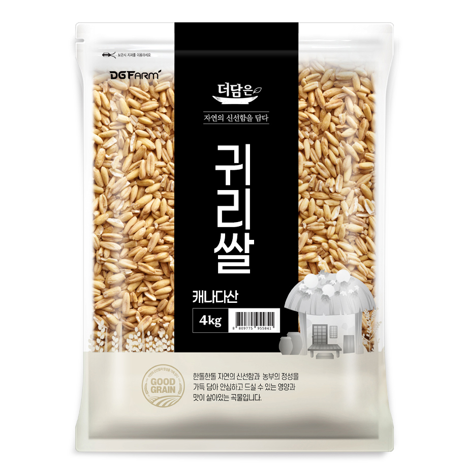 더담은 캐나다산 귀리쌀, 4kg, 1개 6,980원