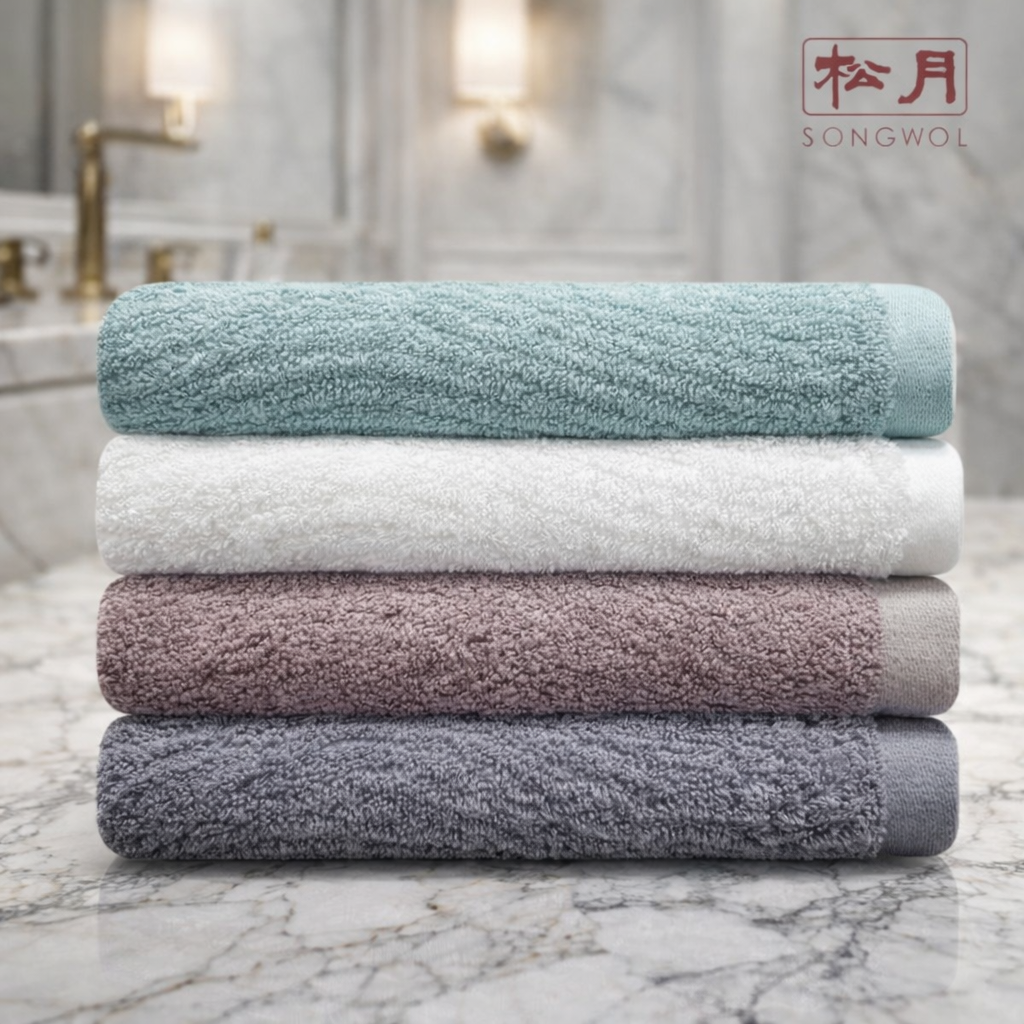 송월타월 호텔수건 최고급 뱀부얀 소재, 200g, 2매, 1세트, 아이보리 1개 + 청록색 1개 22,400원