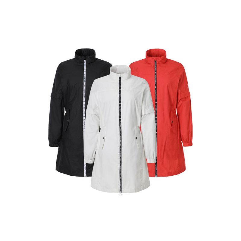 선덜랜드 여성 지퍼 포인트 골프비옷 레인코트 - SLL3ARC141 115,430원