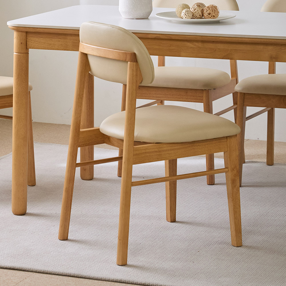 파로마 로앤 원목 카페 식탁의자 2ea, 내추럴, 2개 199,900원