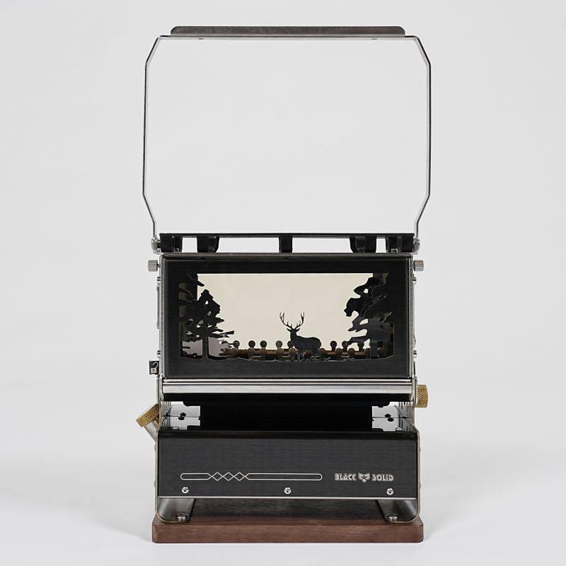 아이언스토브 파라핀 불멍 차박 난로 석유 창문 빈티지 개인화로 그릴 등유 블랙솔리드 랜턴 48,990원