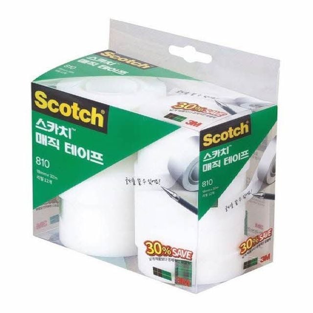 3M 스카치 매직테이프 리필 810R-12 세이빙팩30%(18mmX32m 12개입)sy_ 31,110원