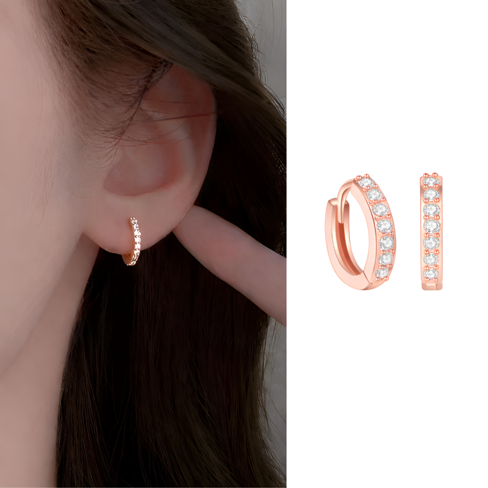 코코쉬 925실버 스와로브스키 원터치 미니 링 귀걸이 한쌍 (2개) 14,900원