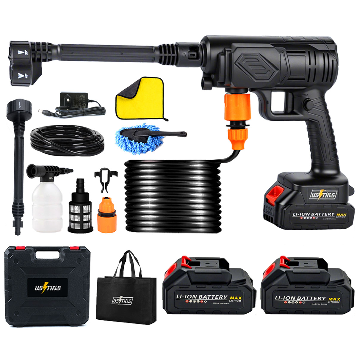 우스틴스 무선 고압세척기 고압세차기 휴대용 세차기 초강력 자동차 세차기 49,980원