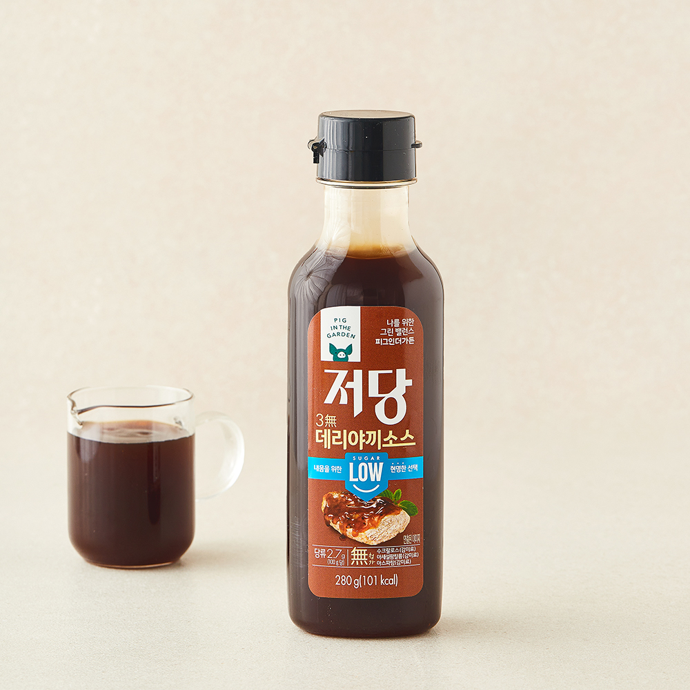 [로켓프레시] 피그인더가든 저당 데리야끼 소스, 280g, 1개 3,680원
