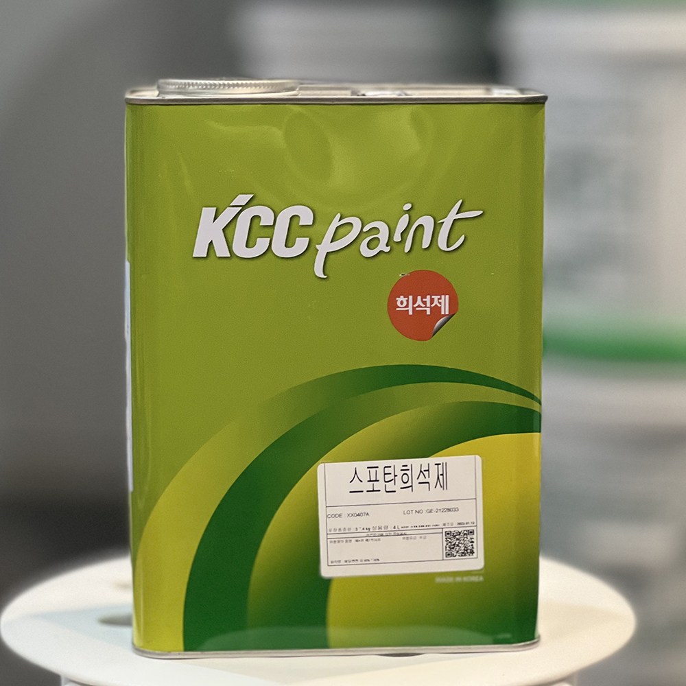 KCC 스포탄 희석제 4L 우레탄페인트 신나 옥상방수 신나 29,000원