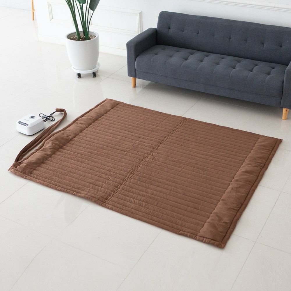 [26년형 저소음모터] 한일의료기 세탁가능한 극세사원단 온수매트, 더블(150*185), 우드브라운 309,000원