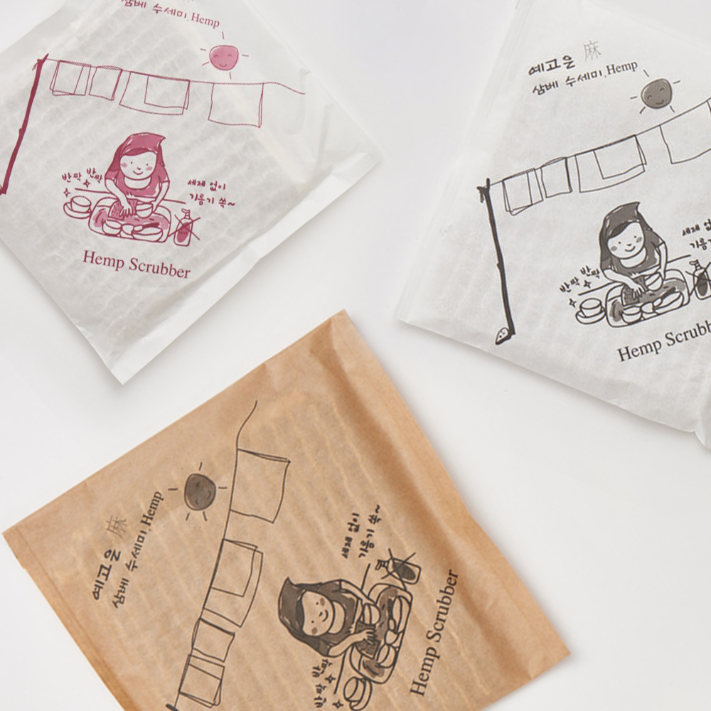 [예고은 삼베] 국산 천연 생분해 삼베 수세미 3종 택1 3,400원