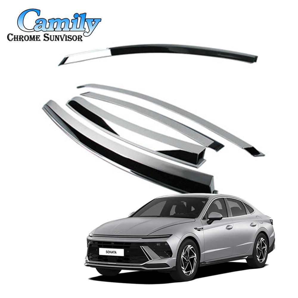 현대 2023~최신 쏘나타디엣지[4P] 크롬썬바이저 햇빛가리개 빗물받이 45,000원
