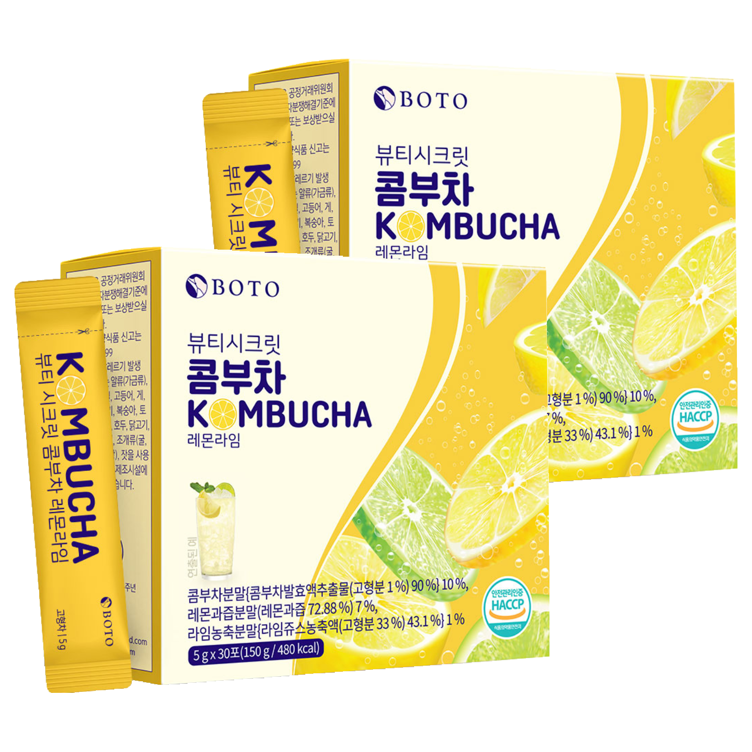 보뚜 뷰티시크릿 콤부차 레몬라임, 30개입, 2개, 5g 17,590원