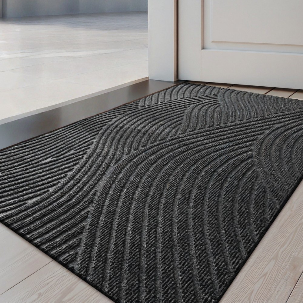 하이븐 갤러리 현관 발매트 미끄럼방지, 물결그레이, 1개 26,900원