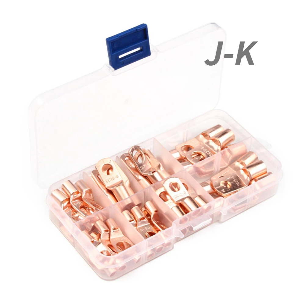 (제이케이) 동관형 터미널B(골드) 8종 60PCS 황동 링단자 링타입 압착단자 15,800원
