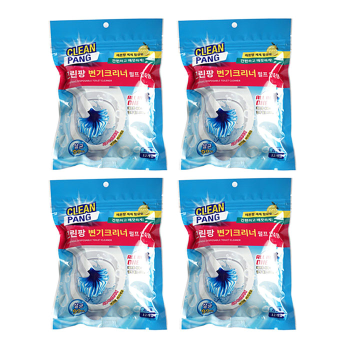 크린팡 일회용 변기크리너 압축펄프 리필 브러쉬 12p 12,750원