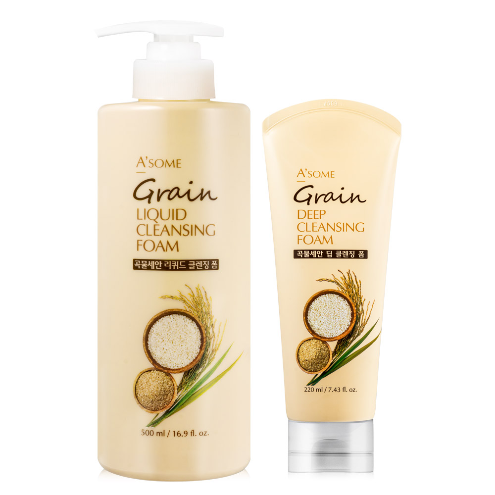 에이썸 곡물세안 딥 클렌징폼 500ml+220ml 9,900원