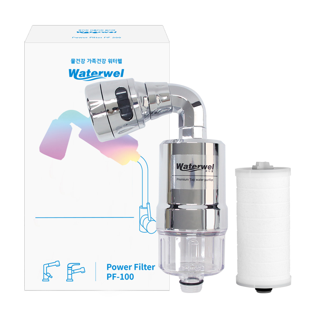 워터웰 자바라 PF-100 멀티헤드 4개월 세트 주방 싱크대 수전 필터 녹물제거 36,840원