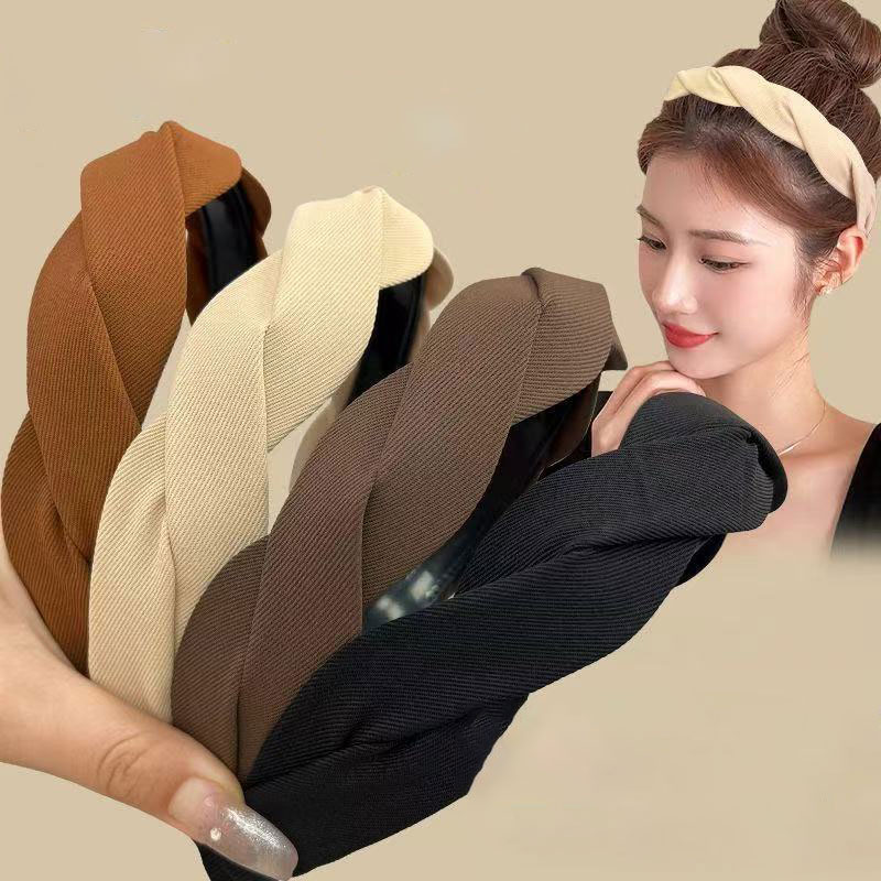 스카이미너리즈 귀안아픈 꽈배기 머리띠  꼬임 헤어밴드 4종 세트 13,500원