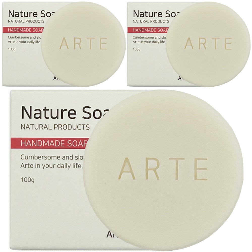아르떼 유황 저자극 세수 비누, 100g, 3개 9,900원