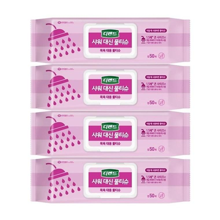 디펜드 샤워 대신 물티슈 캡50매 x 4개 19,550원