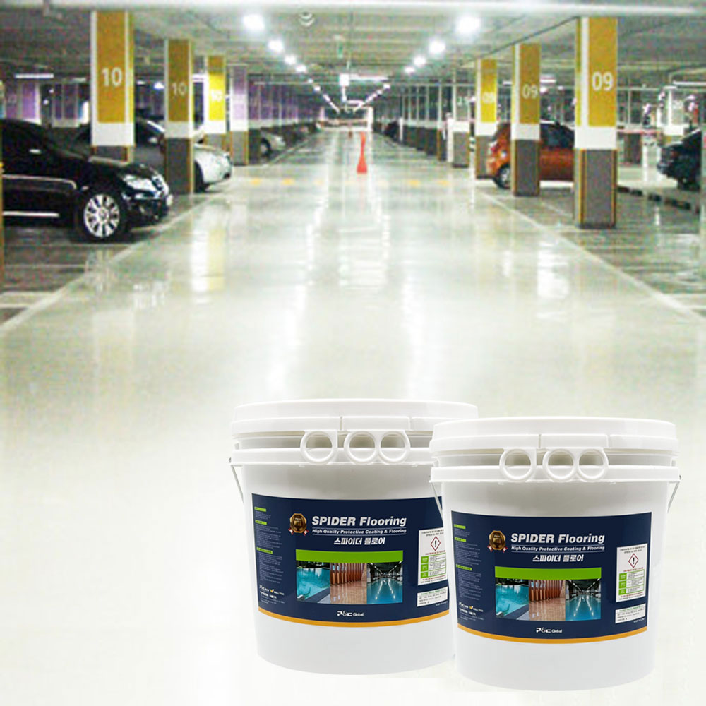 스파이더 후로어 주차장 수영장 공장 바닥용 냄새없는 수용성 수성 에폭시 페인트 6kg 76,000원