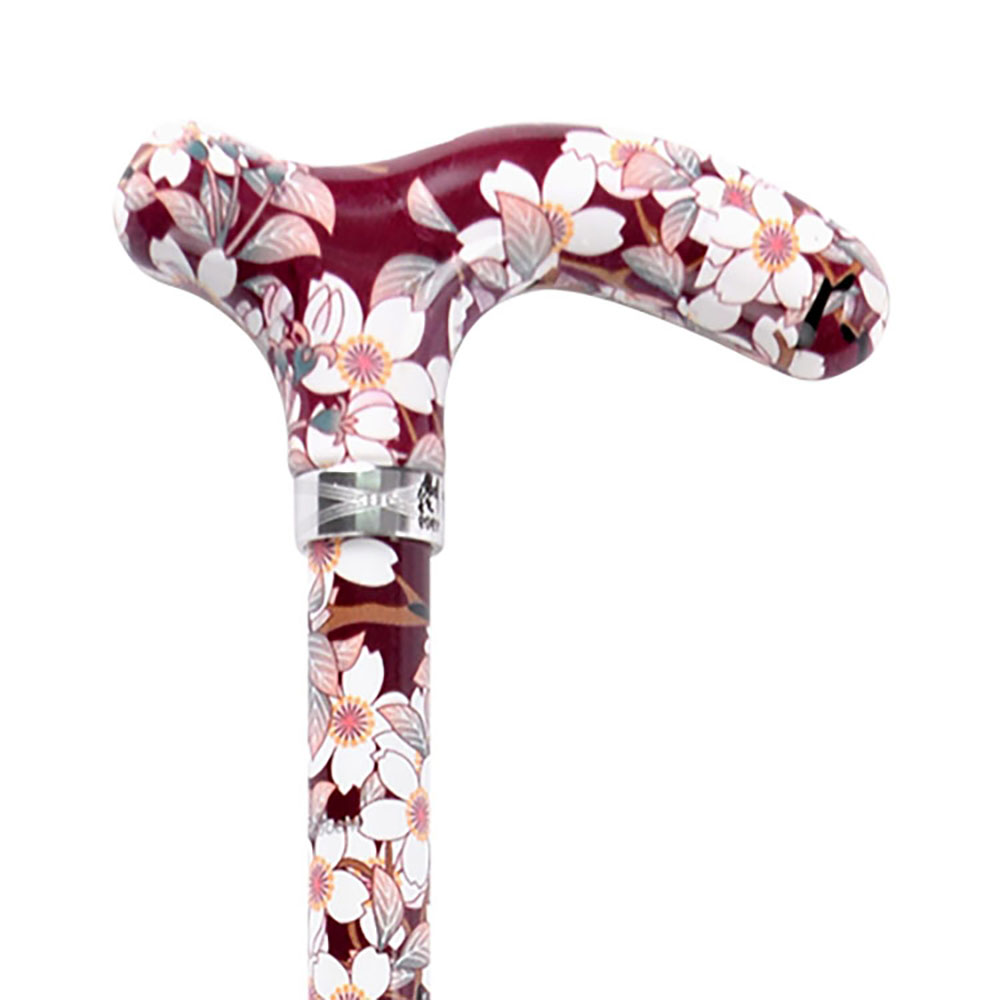 프랑스 파이에 높이조절식 꽃무늬 지팡이, 단일색상, 1개 171,000원