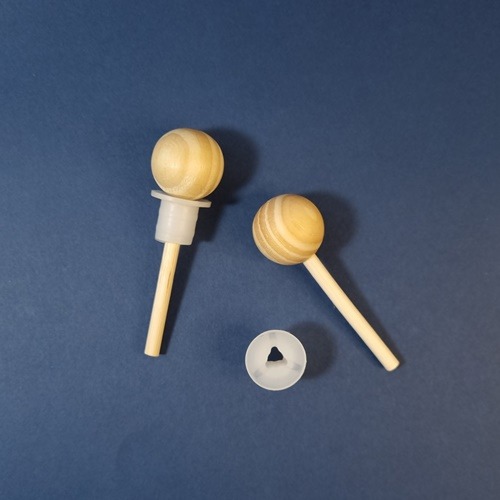 사탕볼 우드스틱(미니)(고무캡포함) 500원