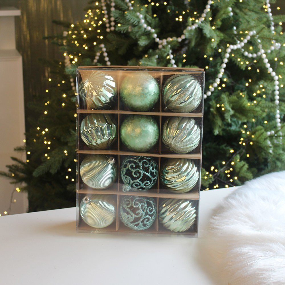 [해피인어스] 크리스마스 대형 오너먼트 8컬러 장식볼, 1개, 그린 18,000원