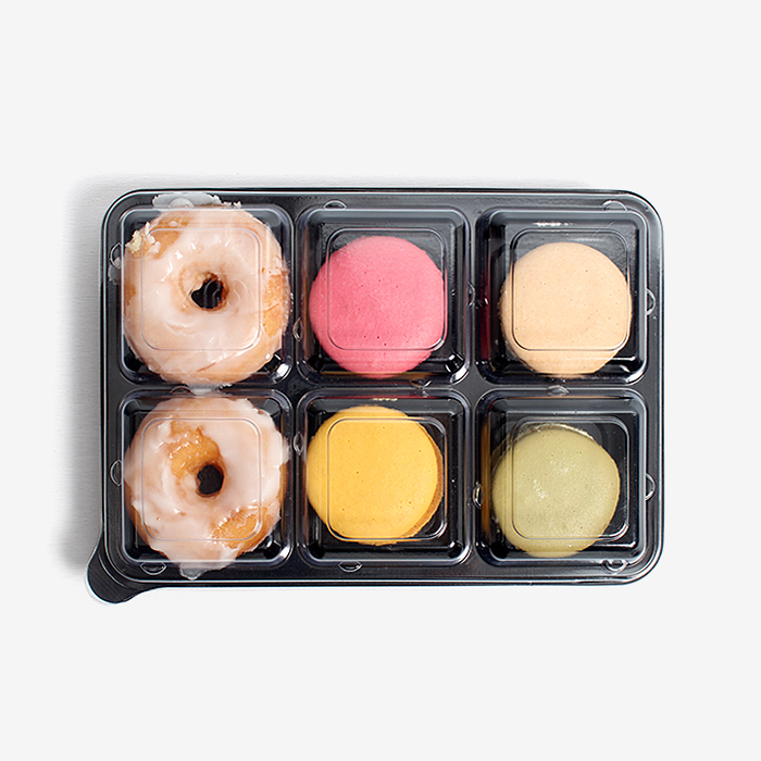 더팩컴퍼니 직사각 6칸 반찬용기 배달용기 100개,600개 135,800원