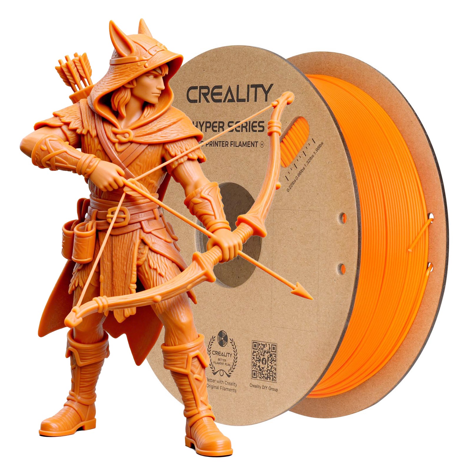 크리얼리티 CREALITY Hyper PLA 3D 프린터 고속 프린팅 소모품 소모품 부품 1.75mm, 주황색 21,900원