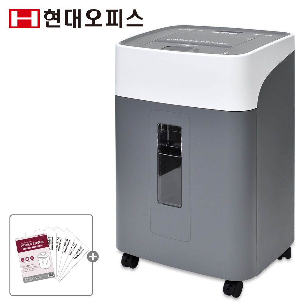 현대오피스 페이퍼프랜드 자동급지 문서세단기 PK-340AF (+오일페이퍼) 자동 세단 300매  40L 파지함 대형 사무실 서류파쇄기 세절기 473,100원