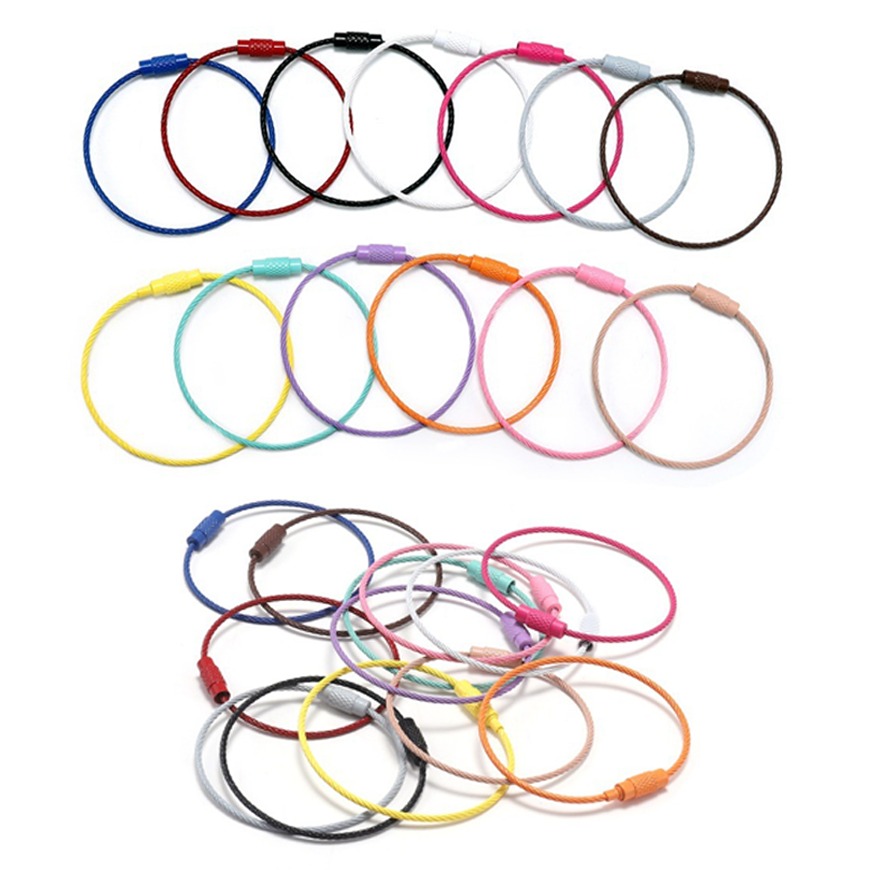 코히모 다용도 컬러 와이어 키링 5W0028, 랜덤발송, 30개 8,600원