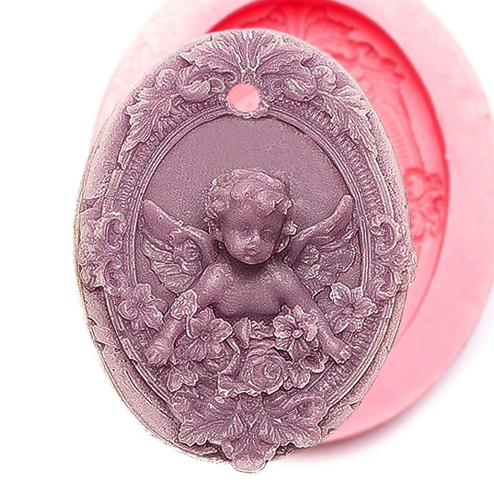 (국내생산) 마이몰드 입체 정면 아기 천사 3 (석고방향제) 실리콘몰드 14,000원