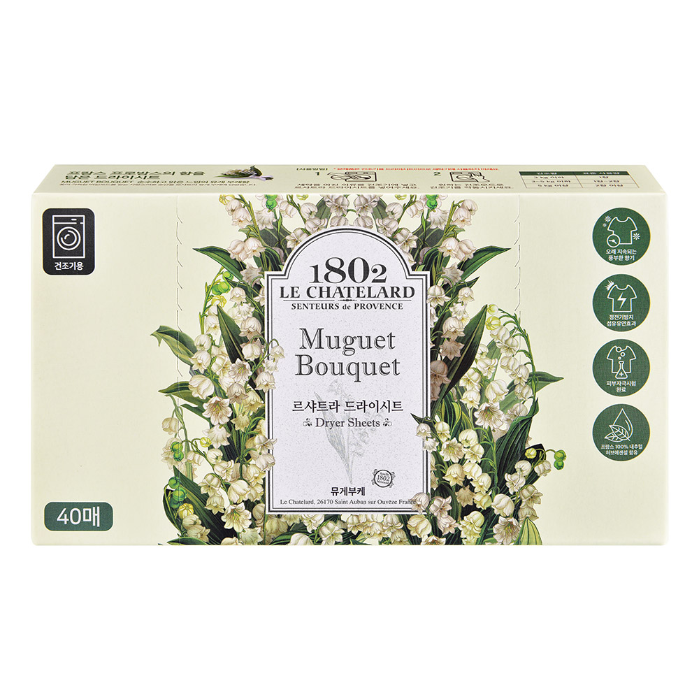 르샤트라1802 건조기용 시트 섬유유연제 뮤게부케 본품 4,720원