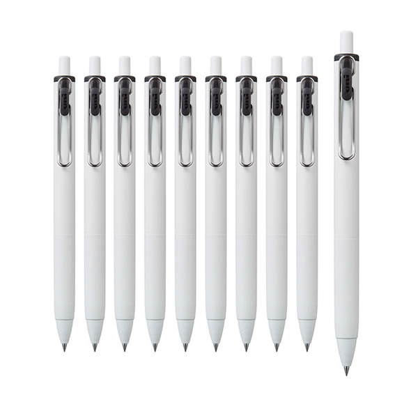 유니볼원 중성 잉크펜 0.38mm, 블랙, 10개 9,210원