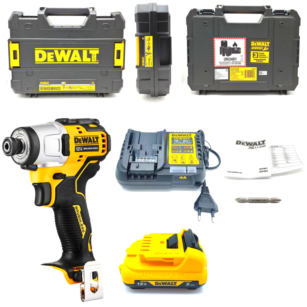 디월트 정품 DCF801D2 충전임팩드라이버 12V 2.0Ah 배터리1개세트 국내정발 159,000원