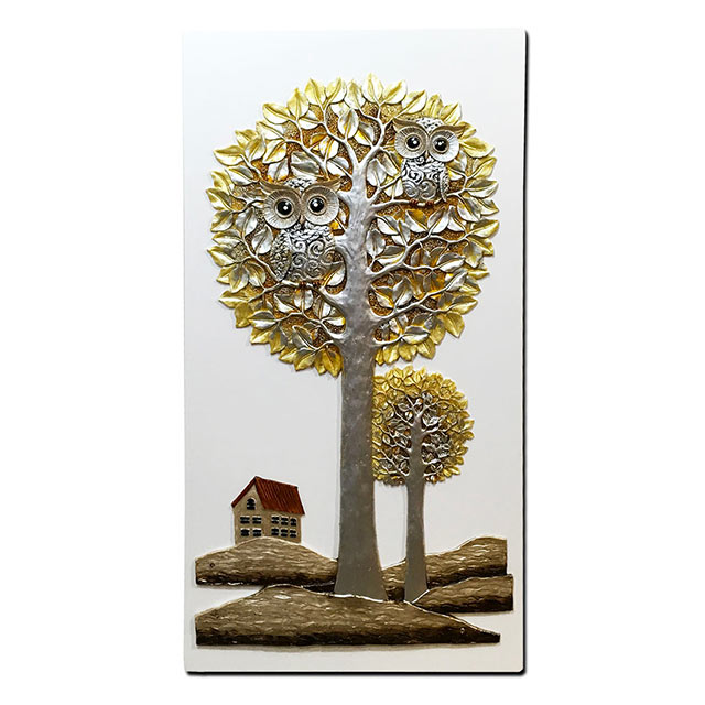 풍수에좋은 그림 부엉이 황금나무 거실 현관 부조 액자 159,000원