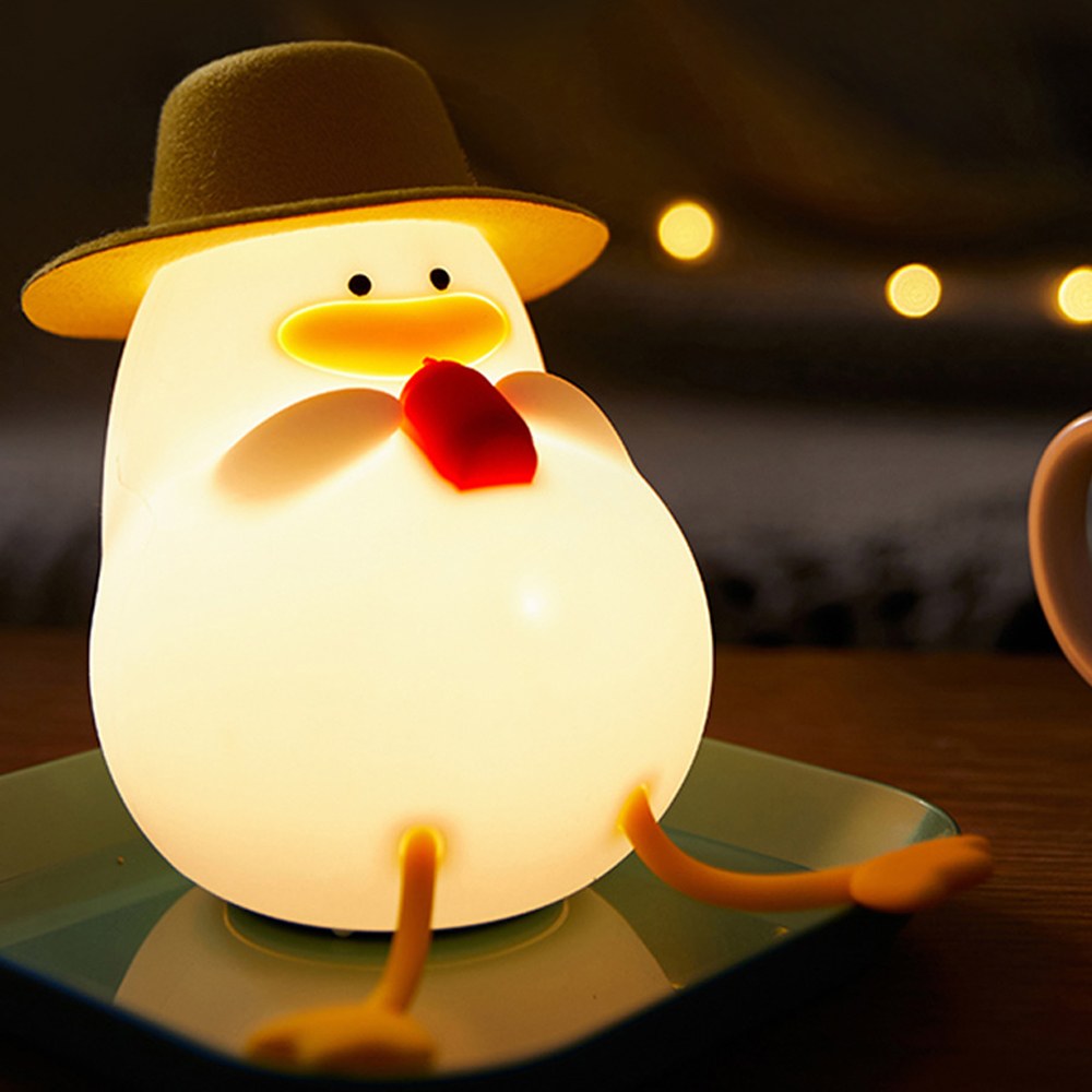 연하 스네몬 세상편한 오리 무드등, 화이트 13,200원