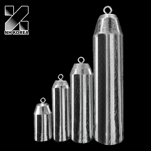 NH코리아 친환경 강철추 회전고리 원기둥형(8~120호) 고리추 다운샷 봉돌 쇠추 바다 선상 낚시봉돌 광어 우럭 원투 외수질 문어 쭈꾸미, 1개, 3개입 4,000원
