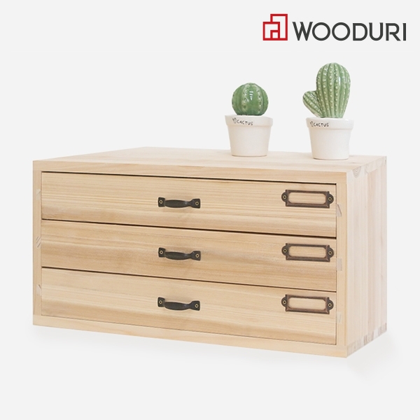 우드리 3단 서랍 서류함 DIY 목공체험 키트 반제품 교육영상 50,600원