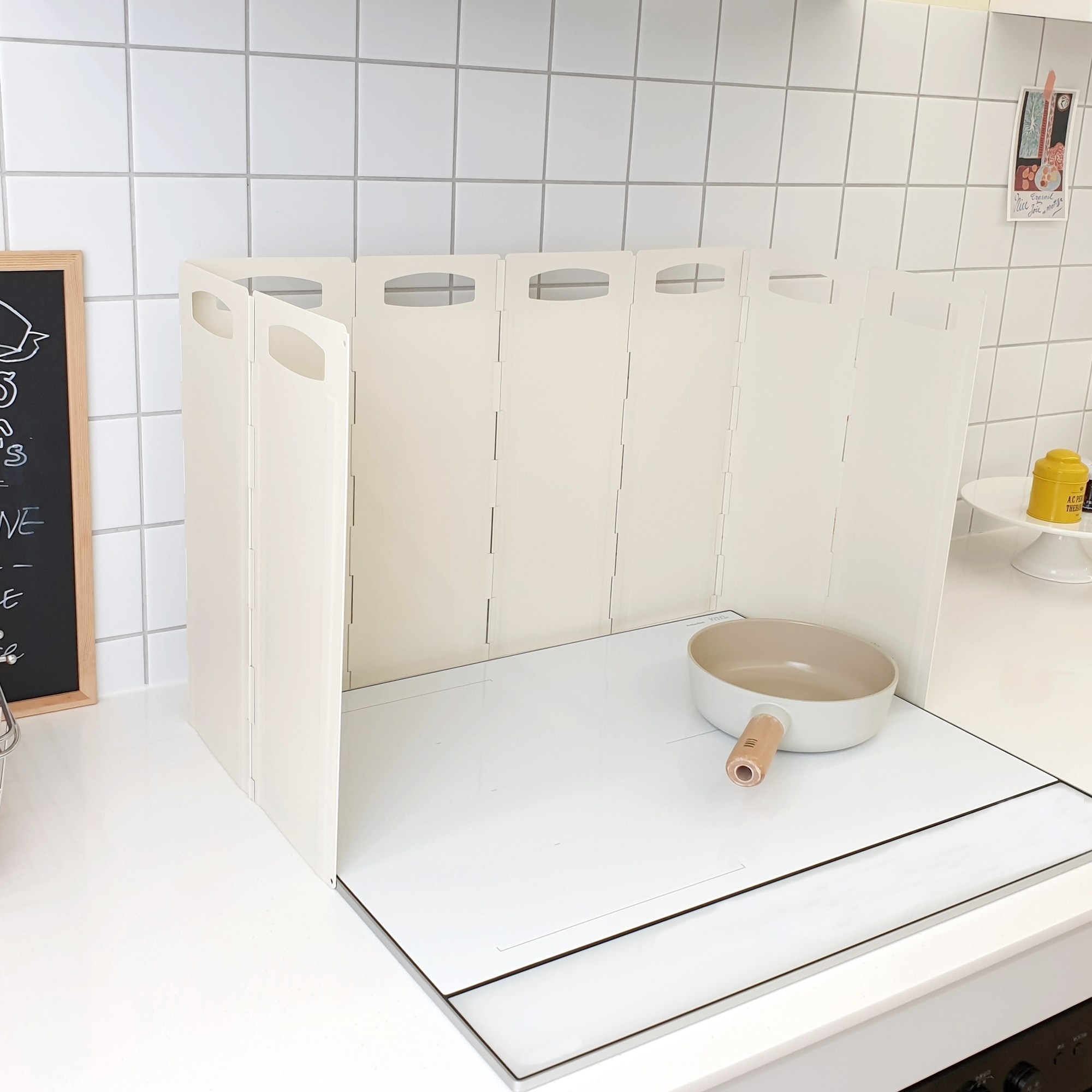 클렌 가스렌지 가림막 기름튐방지 렌지가드 손잡이타입 아이보리 19,900원