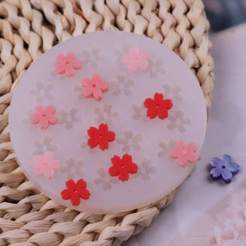 수제몰드 - 미니 벚꽃 데코 20구 , 실리콘몰드, 현재가 3,700원
