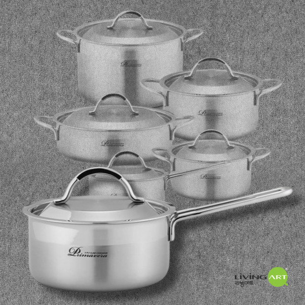리빙아트 프리마베라 통삼중 스텐 편수냄비 14 16 18 20cm 39,400원