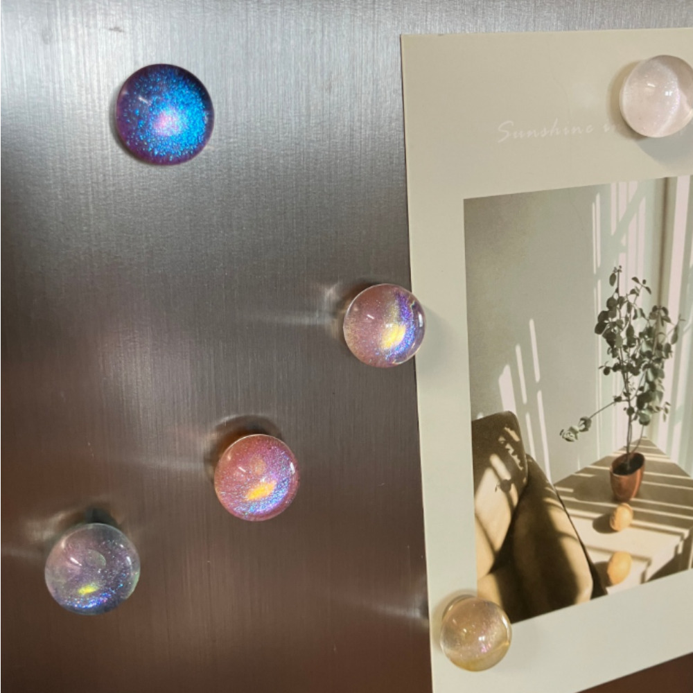 하모니아 반짝이 구슬 냉장고 자석 인테리어 6p, 6종 세트 14,800원