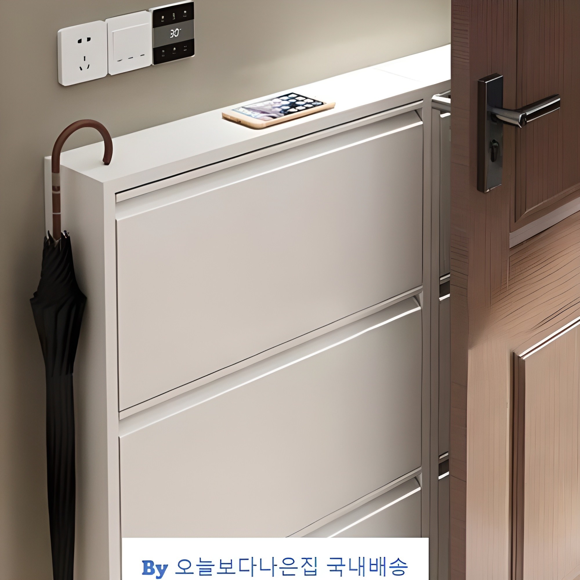 [무료배송] 초슬림 신발장 3단 4단 원룸 좁은현관용 폴딩신발장 얇은신발장 좁은신발장 틈새신발장 110,500원