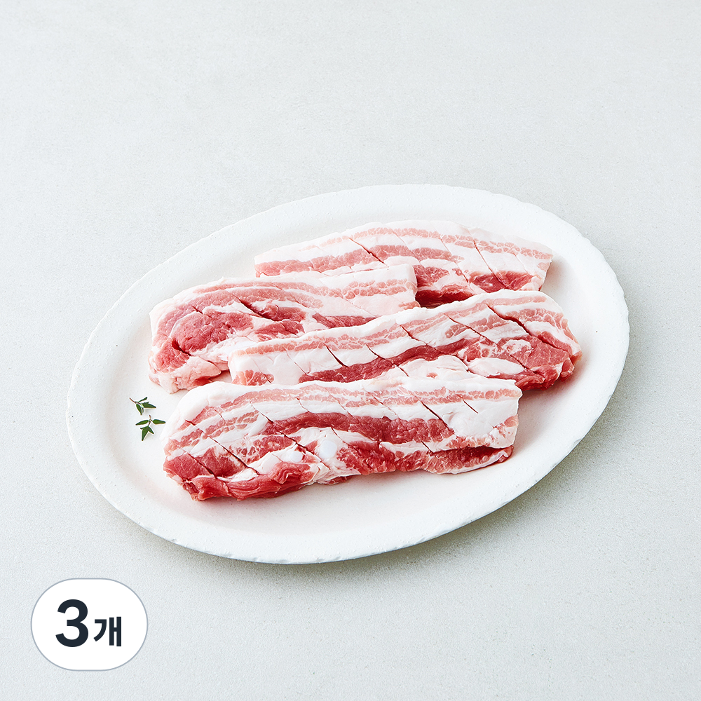 [로켓프레시] 선진포크한돈 칼집 삼겹살 로스 (냉장), 3개, 500g 43,600원