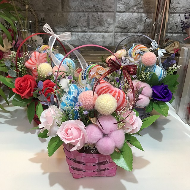 화이트데이 사탕미니꽃바구니 27,500원