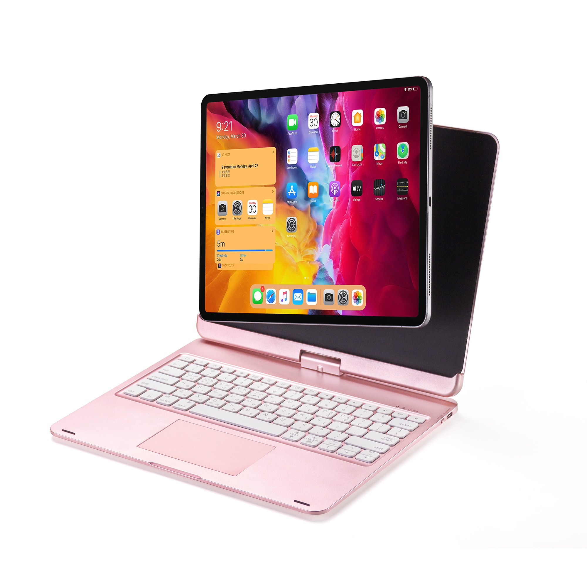 아이패드 키보드 케이스 마그네틱형 시즌템 360도회전 트랙패드 109,000원