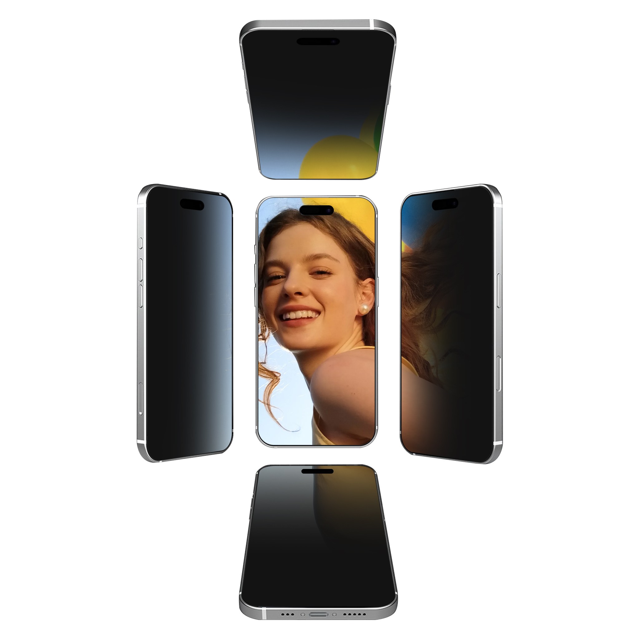 아이폰17 풀커버 변색없는 사생활 보호 필름 2매 세트 고선명 강화유리 카메라커버, 2개 17,000원