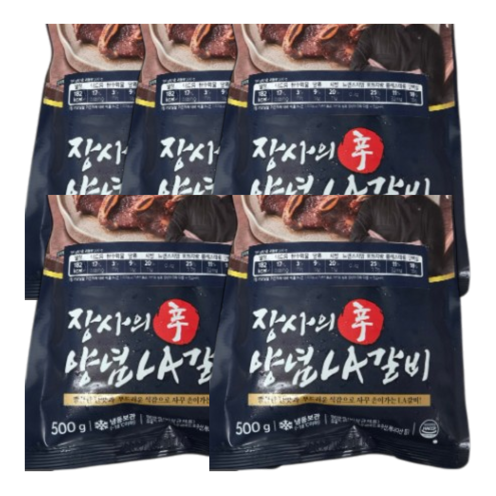 장사의신 수제 양념 양념LA갈비, 5개, 500g 69,900원
