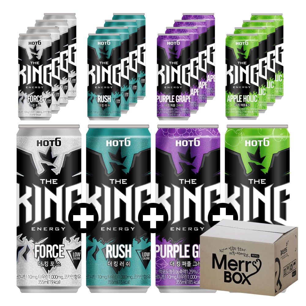 355ml x 24캔 혼합선택 롯데칠성 핫식스 더킹 제로 포스 러쉬 33,300원